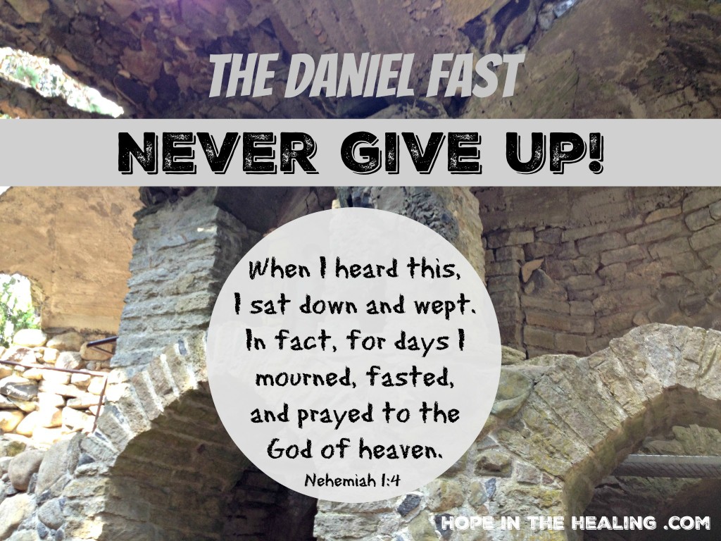 Never give up